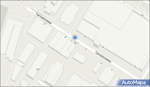 Radom, Tarnobrzeska, 15, mapa Radomia