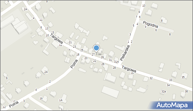 Radomyśl Wielki, Targowa, 29a, mapa Radomyśl Wielki