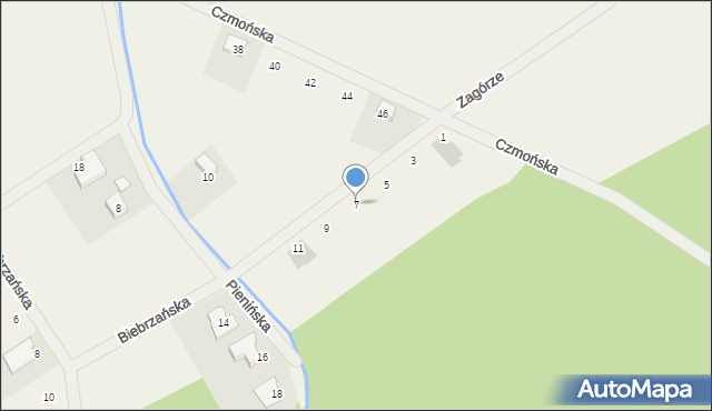 Radzewo, Tatrzańska, 7, mapa Radzewo