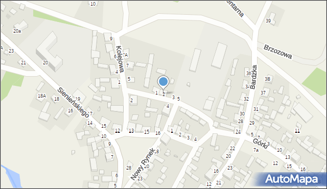 Raków, Targowa, 2, mapa Raków