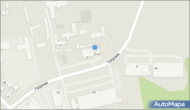 Rawa Mazowiecka, Targowa, 17, mapa Rawa Mazowiecka