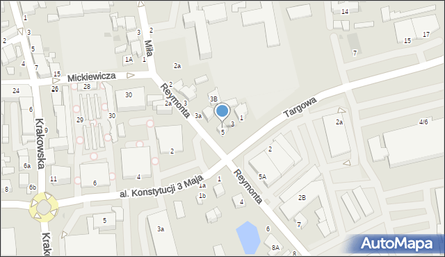 Rawa Mazowiecka, Targowa, 5, mapa Rawa Mazowiecka
