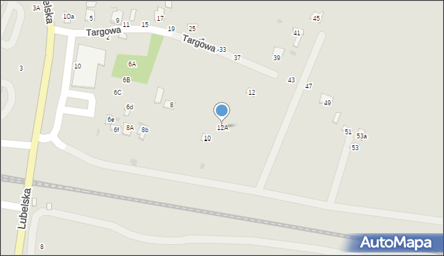 Rejowiec Fabryczny, Targowa, 12A, mapa Rejowiec Fabryczny