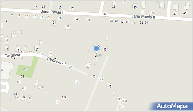 Rejowiec Fabryczny, Targowa, 41, mapa Rejowiec Fabryczny