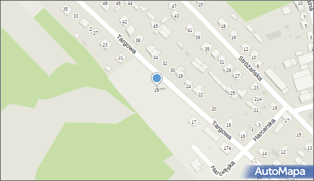 Rudnik nad Sanem, Targowa, 19, mapa Rudnik nad Sanem