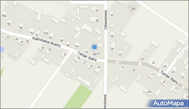 Rutki-Kossaki, Tartak Stary, 40, mapa Rutki-Kossaki