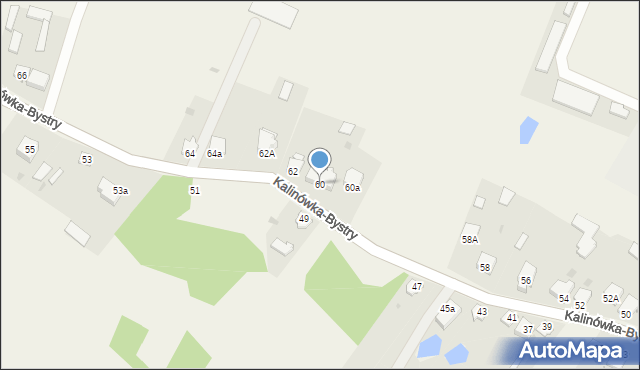 Rutki-Kossaki, Tartak Stary, 60, mapa Rutki-Kossaki