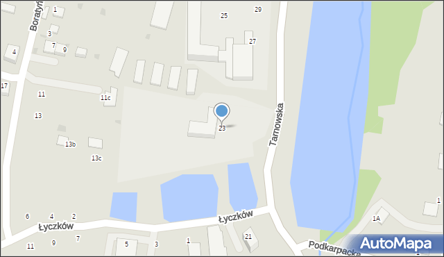 Ryglice, Tarnowska, 23, mapa Ryglice