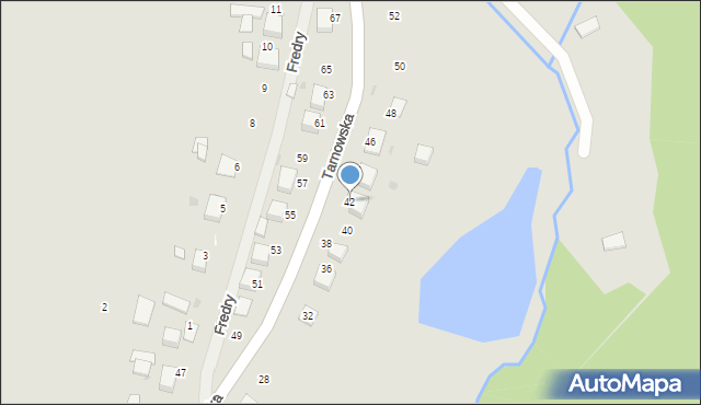 Ryglice, Tarnowska, 42, mapa Ryglice