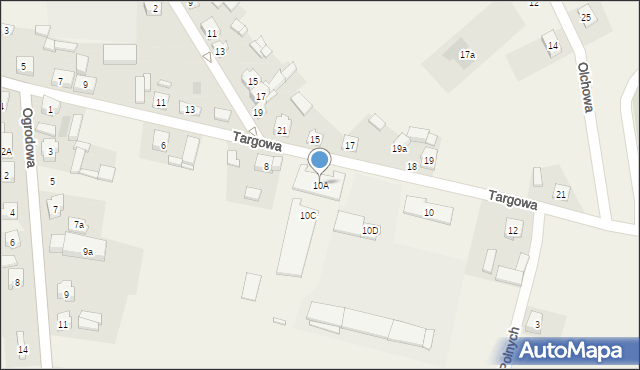 Rzgów, Targowa, 10A, mapa Rzgów