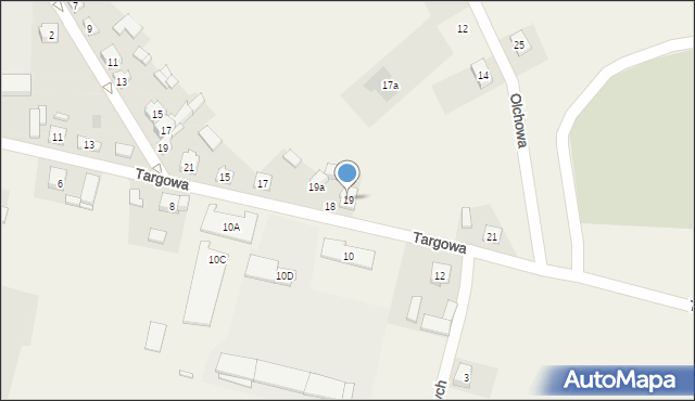 Rzgów, Targowa, 19, mapa Rzgów