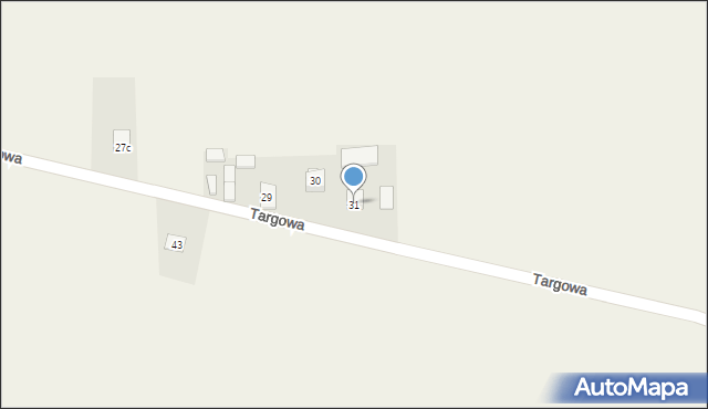 Rzgów, Targowa, 31, mapa Rzgów