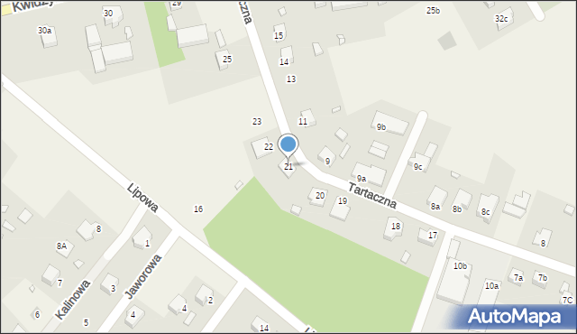 Sadlinki, Tartaczna, 21, mapa Sadlinki