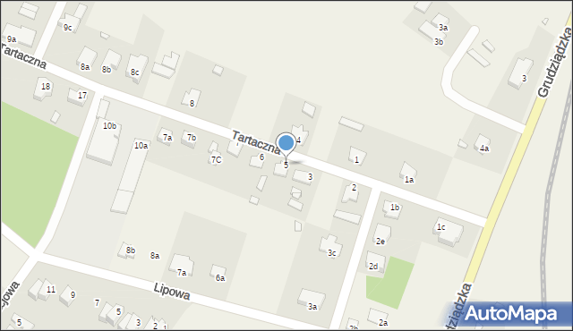 Sadlinki, Tartaczna, 5, mapa Sadlinki