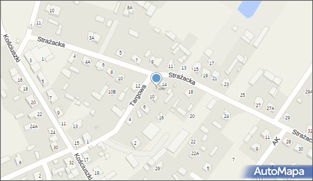 Sadowne, Targowa, 12, mapa Sadowne