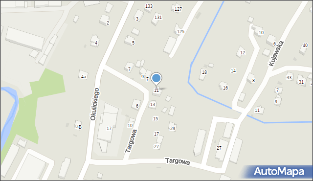 Sanok, Targowa, 11, mapa Sanok