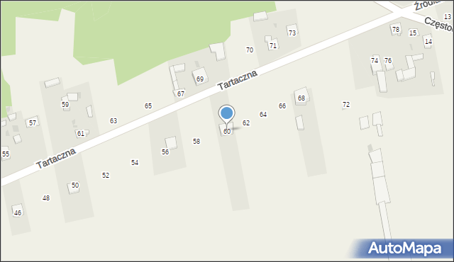 Siedlec, Tartaczna, 40, mapa Siedlec