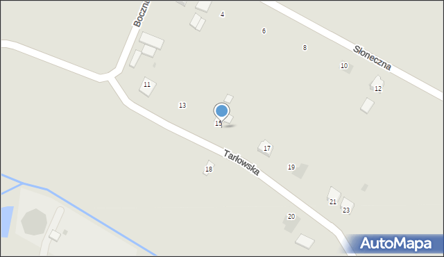 Sienno, Tarłowska, 17a, mapa Sienno