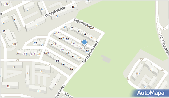 Sieradz, Taczanowskiego Edmunda, gen., 2/2, mapa Sieradz