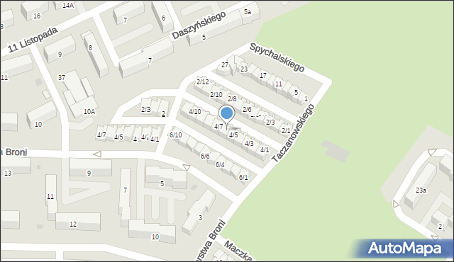 Sieradz, Taczanowskiego Edmunda, gen., 4/6, mapa Sieradz