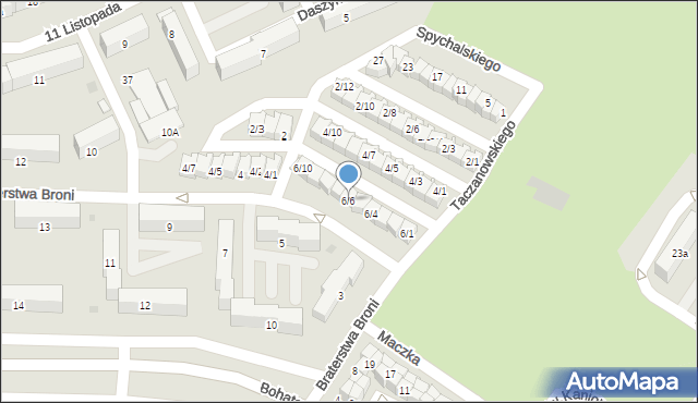 Sieradz, Taczanowskiego Edmunda, gen., 6/6, mapa Sieradz