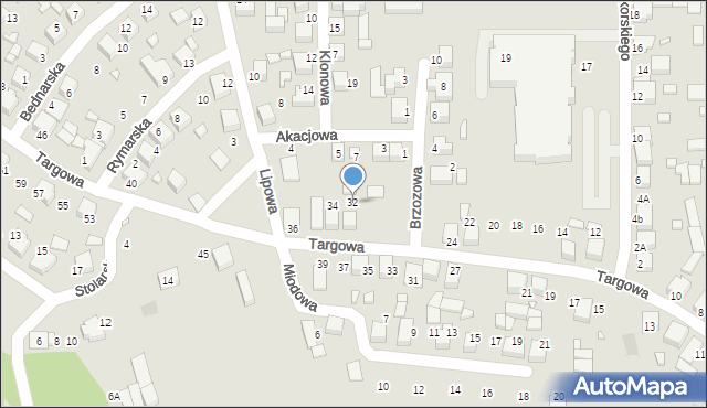 Siewierz, Targowa, 32, mapa Siewierz