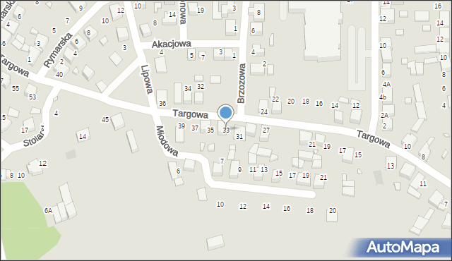 Siewierz, Targowa, 33, mapa Siewierz
