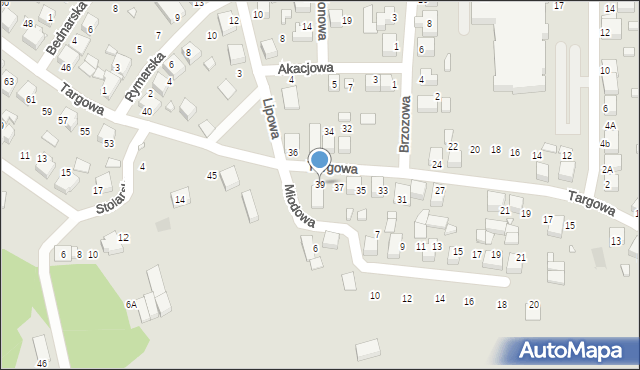 Siewierz, Targowa, 39, mapa Siewierz