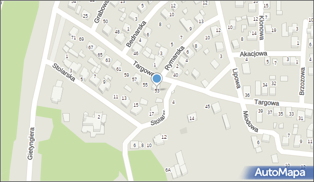 Siewierz, Targowa, 53, mapa Siewierz