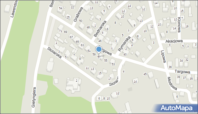 Siewierz, Targowa, 57, mapa Siewierz