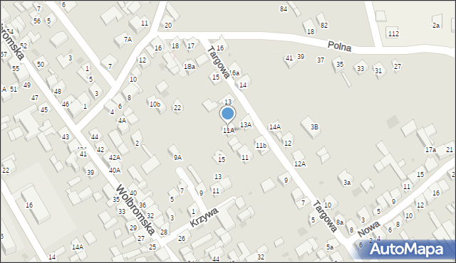Skała, Targowa, 11A, mapa Skała