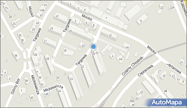 Skoczów, Targowa, 21, mapa Skoczów