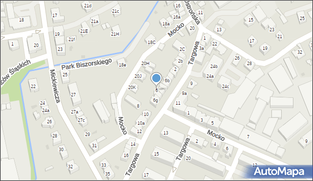 Skoczów, Targowa, 6, mapa Skoczów