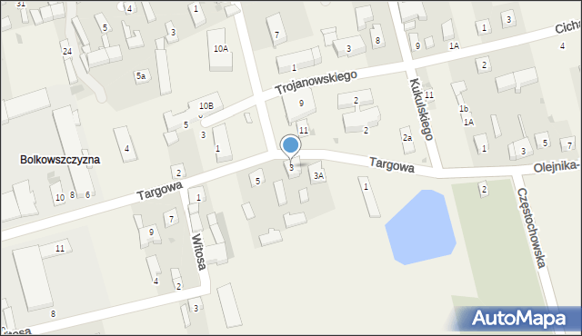 Skomlin, Targowa, 3, mapa Skomlin