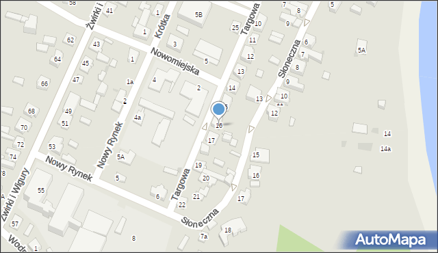 Ślesin, Targowa, 16, mapa Ślesin