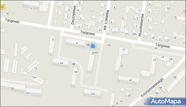 Sochaczew, Targowa, 10, mapa Sochaczew