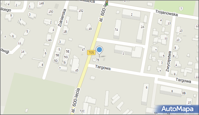 Sochaczew, Targowa, 1b, mapa Sochaczew