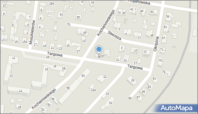 Sochaczew, Targowa, 29, mapa Sochaczew