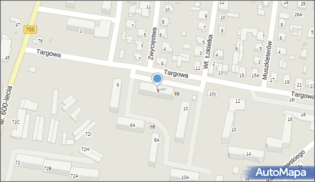 Sochaczew, Targowa, 8, mapa Sochaczew