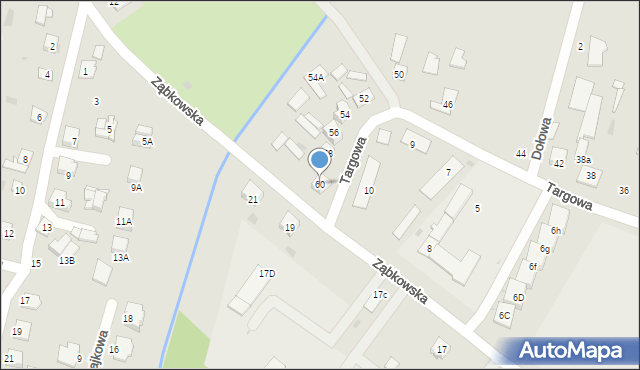 Sokołów Podlaski, Targowa, 60, mapa Sokołów Podlaski