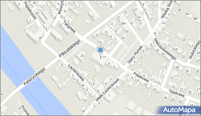 Śrem, Targowa, 2, mapa Śrem