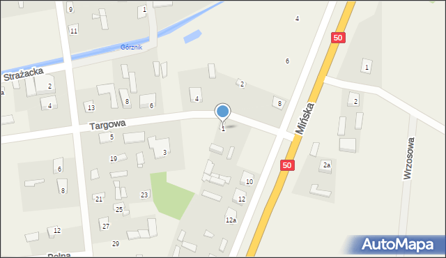 Stanisławów, Targowa, 1, mapa Stanisławów