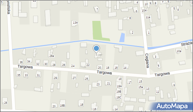 Stanisławów, Targowa, 20a, mapa Stanisławów