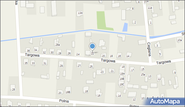 Stanisławów, Targowa, 22, mapa Stanisławów