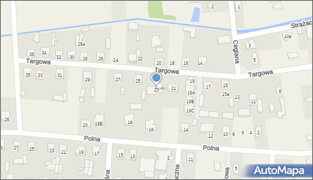 Stanisławów, Targowa, 23, mapa Stanisławów