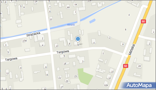 Stanisławów, Targowa, 6, mapa Stanisławów