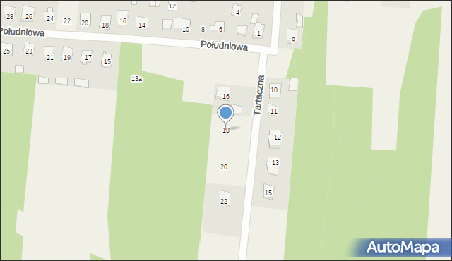 Stanisławów, Tartaczna, 18, mapa Stanisławów