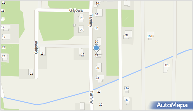 Stara Wieś, Tarniny, 28, mapa Stara Wieś