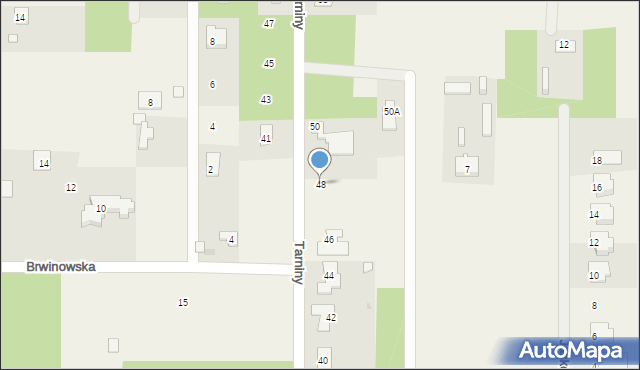 Stara Wieś, Tarniny, 48, mapa Stara Wieś