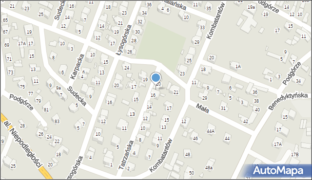 Starachowice, Tatrzańska, 18, mapa Starachowic